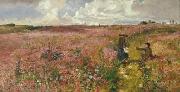 John Samuel Raven Study for landscape with flowering oil painting artist